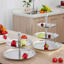 3 Tier Stainless Steel Cake Stand Fruit Plate Wedding Birthday Party Decor