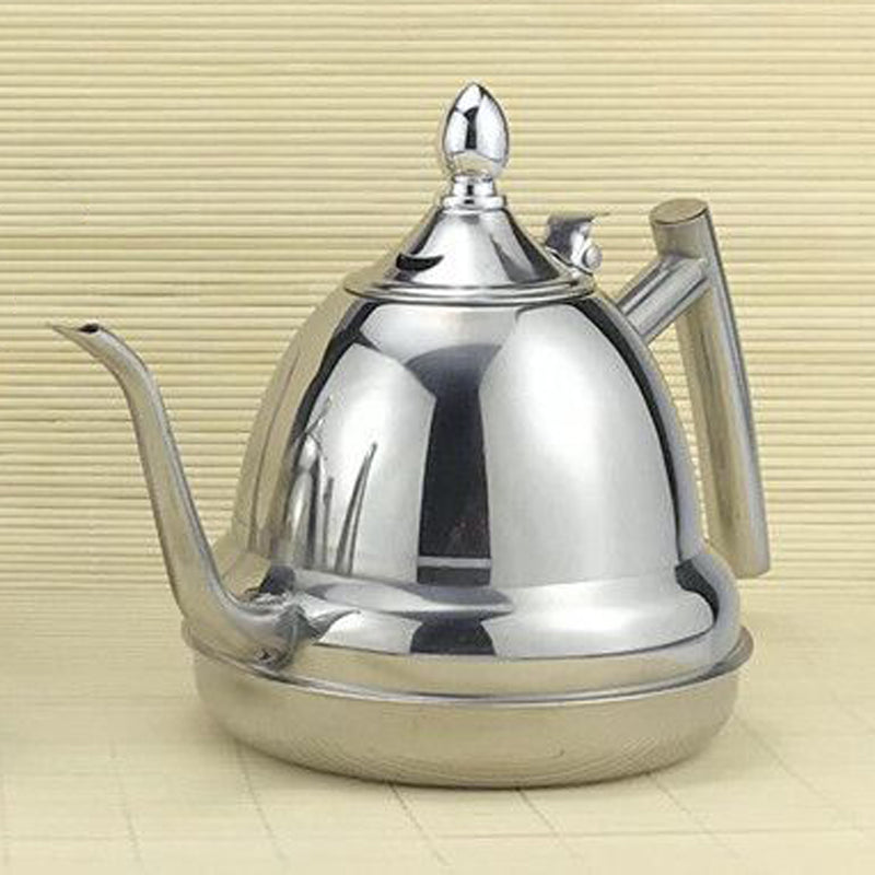 1.2L Stainless Steel Cold Water Kettle Infuser Teapot Coffee Pot Restaurant, Vintage, Thermal Carafe Dishwasher Safe