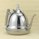 1.2L Stainless Steel Cold Water Kettle Infuser Teapot Coffee Pot Restaurant, Vintage, Thermal Carafe Dishwasher Safe
