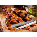 Stainless Steel BBQ Tongs Clip Kitchen Clamp Cooking Serving Utensil 24cm