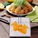 Stainless Steel Food French Fries Frying Basket Kitchen Mesh Strainer Shovel, Multipurpose, Onion Rings & More