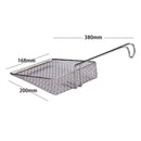 Stainless Steel Food French Fries Frying Basket Kitchen Mesh Strainer Shovel, Multipurpose, Onion Rings & More