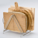 Stainless Steel Kitchen Drainer Cutting Board Storage Rack Plate Pan Holder, Cabinet Pantry and Countertop Organizer
