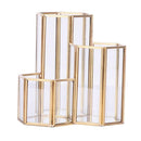 Pen Pencil Holder For Desk Glass Home Office Desk Pen Organizer Holders, Makeup Brush Storage, Indoor Small Plant Pot