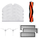 10pcs/pack Main Brush + HEPA Filter + Side Brushes + Mopping Pad for XIAOMI Robot Vacuum Cleaner, Replacement Part