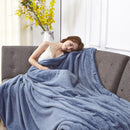 Honana WX-30 High Density Super Soft Flannel Blanket Sofa Bed Plush Wool Fluffy Pineapple Grid Blanket