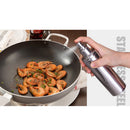 Olive Oil Dispenser Stainless Steel Oil Sprayer Vinegar Bottle for Cooking Baking Oil Sprayer Bottles, 250ml, Silver