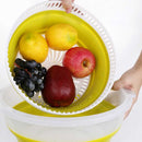Salad Spinner Manual Plastic Lettuce Dryer and Vegetable Washer with Quick Dry Design, Drying Lettce Fruits Vegetables