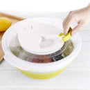 Salad Spinner Manual Plastic Lettuce Dryer and Vegetable Washer with Quick Dry Design, Drying Lettce Fruits Vegetables
