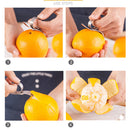 Set of 2 Orange Slicer Cutter Divider - Stainless Steel Sharp Splitter - Practical Kitchen Tool