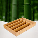 Bamboo Drawer Organizer, Premium Cutlery and Utensils Tray, Home Kitchen Drawer Divider, Flatware Storage, 36x25.8x4.8cm