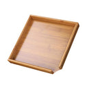 Bamboo Serving Tray Gongfu Style Tea Tabletop Natural Wooden Breakfast Serving Plate, loose Tea Collections Tray, Tea Tools
