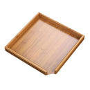 Bamboo Serving Tray Gongfu Style Tea Tabletop Natural Wooden Breakfast Serving Plate, loose Tea Collections Tray, Tea Tools