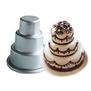 Mini 3-Tier Wedding Cake Tins Pudding Pan Baking Muffin Bakeware Mold Kitchen Bakery Baking Mold Pans
