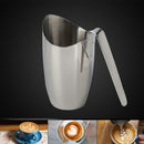 Small Milk Creamer Pitcher Stainless Steel Coffee Tea Creamer Pitcher, Kitchen Restaurant Serving Pitcher Jug for Milk Sugar Sauce Cream and More