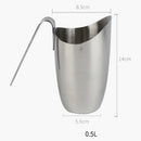 Small Milk Creamer Pitcher Stainless Steel Coffee Tea Creamer Pitcher, Kitchen Restaurant Serving Pitcher Jug for Milk Sugar Sauce Cream and More