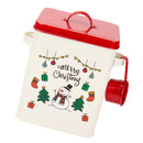 Christmas Tin Gift Box Cookie Candy Storage Containers with Lids, Vintage Style Bread Box Kitchen Bread Bin