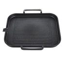 Grill Pan Non-stick Cooking Aluminum Alloy Steak Frying Pan Camping BBQ