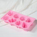 8-Cavity Silicone Flower Shape Cake Molds Decorating Ice Cube Trays for Cake Chocolate Cupcake