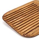 Irregular Wooden Bread Board Cookie Baking Pastry Tray Slotted Pizza Plate