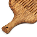 Irregular Wooden Bread Board Cookie Baking Pastry Tray Slotted Pizza Plate