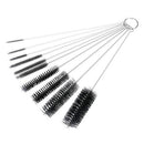 10pcs Bottle Brushes Coffee Machines Pipes Tubes Nylon Cleaning Brush Set