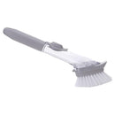 New Long Handle Plastic Brush Pan Pot Cleaning Brush Scraper Scourer Tool