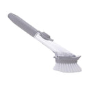 New Long Handle Plastic Brush Pan Pot Cleaning Brush Scraper Scourer Tool