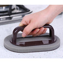 Emery Sponge Brush Eraser with Handle Sink Pot Bowl Kitchen Cleaning Tool