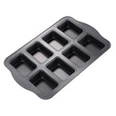 Mini Loaf Pan, 8 Cavity Carbon Steel Cake Mold for Bread, Loaf, Muffin, Brownie, Cornbread, Cheesecake, Pudding, Kitchen Bakeware