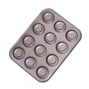Mini Tart Pans Non Stick Carbon Steel Cake Baking Molds For Pies, Cheese Cakes, Desserts, Quiche Pan, 12 Cavity, Kitchen Bakeware