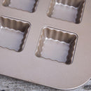 Mini Cake Pan Carbon Steel Chocolate Molds Candy Fondant Chocolate Cake Molds Cake Decoration Non Stick Baking Tools