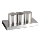 Stainless Steel Seasoning Boxes with Toothpick Holders Set Table Spice Jar Barbecue Pepper Shaker Can Table Condiment Dispenser set