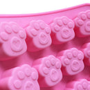 Silicone Sugarcraft Fondant Cake Mold DIY Baking Cake Decor Cat Claw 16 hole