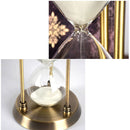 Metal Hourglass Timer Decoration Creative Birthday Business Gift Gold 15 Minutes
