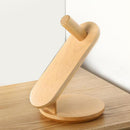 3-in-1 Hair Dryer Rack Storage Bracket for Dyson, Wooden Desktop Hair Dryers Rack Organizer , Mini Size