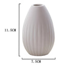 Simple Drop Shaped Ceramic Flower Pot/Plant Pots/Planter/Container for Home Garden Office Desktop Decoration (Plants Not Included)