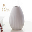 Simple Drop Shaped Ceramic Flower Pot/Plant Pots/Planter/Container for Home Garden Office Desktop Decoration (Plants Not Included)