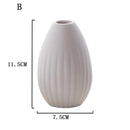 Simple Drop Shaped Ceramic Flower Pot/Plant Pots/Planter/Container for Home Garden Office Desktop Decoration (Plants Not Included)