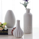 Simple Drop Shaped Ceramic Flower Pot/Plant Pots/Planter/Container for Home Garden Office Desktop Decoration (Plants Not Included)