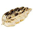 Ceramic Cute Leaf Shaped Plate - Jewelry Display Organizer - Party Dinner Sour Candy Platter