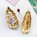 Ceramic Cute Leaf Shaped Plate - Jewelry Display Organizer - Party Dinner Sour Candy Platter