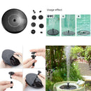 Upgrade Solar Power Fountain Water Pump Garden Pool Birdbath Yard Decor 190L/H