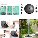 Upgrade Solar Power Fountain Water Pump Garden Pool Birdbath Yard Decor 190L/H