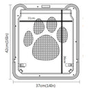 37x42cm Large Medium Dog Cat Pet Door Screen Window ABS Magnetic Auto Lock Flaps