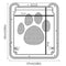 37x42cm Large Medium Dog Cat Pet Door Screen Window ABS Magnetic Auto Lock Flaps