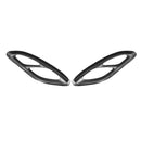 2Pcs Car Carbon Look Rear Dual Exhaust Pipe Stick Covers Auto Exhaust Muffler For Benz C GLC W205 X253 2015-2018
