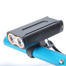 XANES DL09 800LM 2 x T6 LED 4 Modes Wide Angle IP65 Waterproof USB Charging Bike Front Light