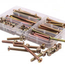 Suleve 100Pcs High Precision M6 Hex Socket Head Cap Screws Bolts and Barrel Nuts Assortment Kit Furniture Connection Screw