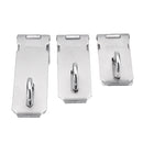 304 Stainless Steel Hasp Staple Safety Door Bolt Gate Lock Padlock Latch Waterproof With Screws